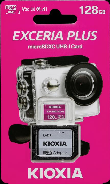 Immagine prodotto Kioxia Exceria Plus 128GB microSDXC Classe 10 UHS-1 U3 (128 GB, microSDXC, U3, UHS-I)