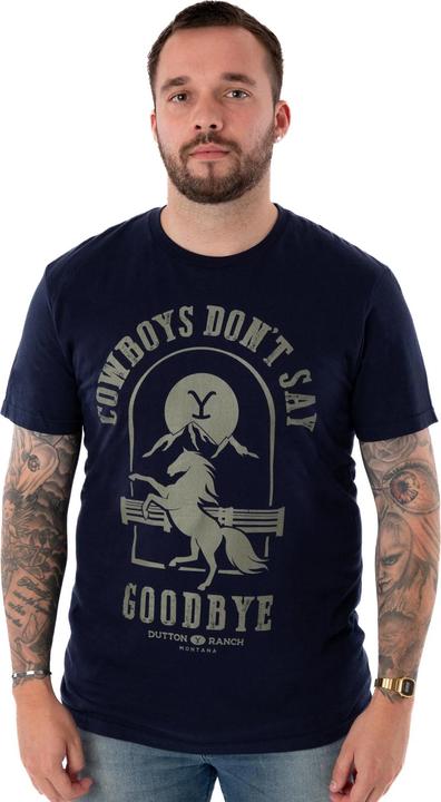 Immagine prodotto Yellowstone Cowboys Don't Say Goodbye Maglietta Uomo (S)