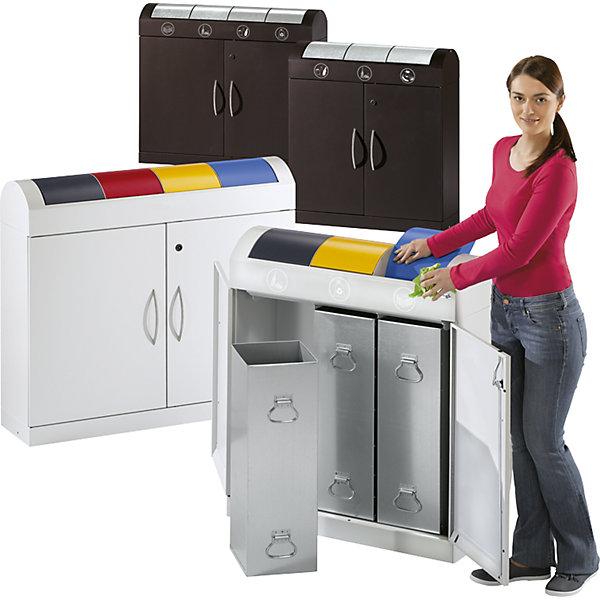 Actual product image kaiserkraft Recyclable material collecting and sorting system (135 l)