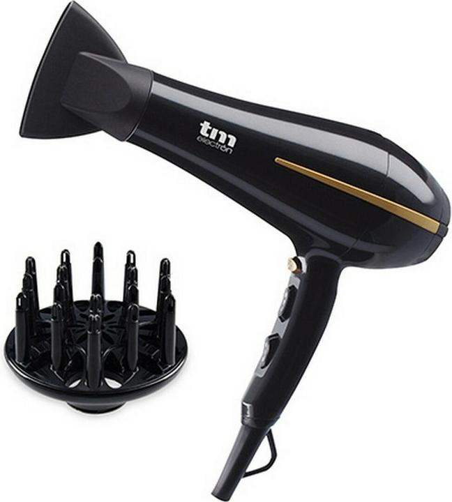 Produktbild TM Electron TMHD126 Professional Hair Dryer AC Motor 2400W Ionic Function 3 Heat and 2 Speed Settings - 1 Unit