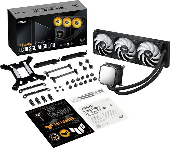 Actual product image ASUS Wak Tuf Gaming Lc Iii 360 Argb LCD