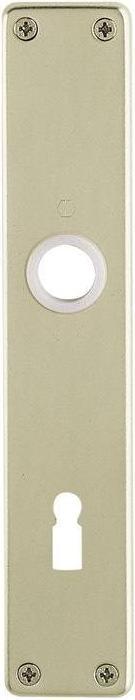 Image du produit Hoppe Paire de plaques longues 202SP F1/ couleur naturelle F1 BB 72 mm (Garniture de plaque de porte)