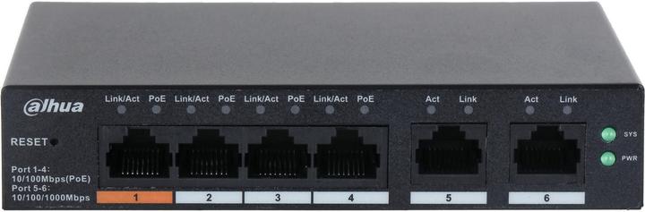 Immagine prodotto Dahua Switch||CS4006-4ET-60|Tipo L2|Desktop/pedestallo|Porte PoE 4|CS4006-4ET-60 (6 Porti)