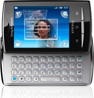 Actual product image Sony Ericsson XPERIA X10 mini pro - QWERTZ - Black (2.55", 5 Mpx, 3G)