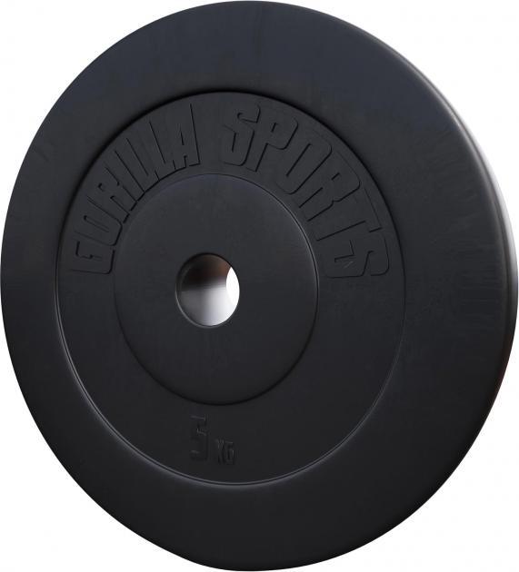 Gorilla Sports Piastre di peso (1 x 5 kg)