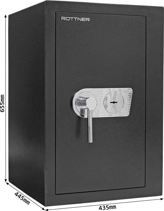 Actual product image Rottner Wertschutzschrank Ben 65 Doppelbartschloss