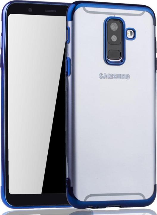 Actual product image König Design Mobile Phone Cover for Samsung Galaxy A6 Plus (2018) Protective Case Backcover Bumper Blue (Nokia X6 2018)