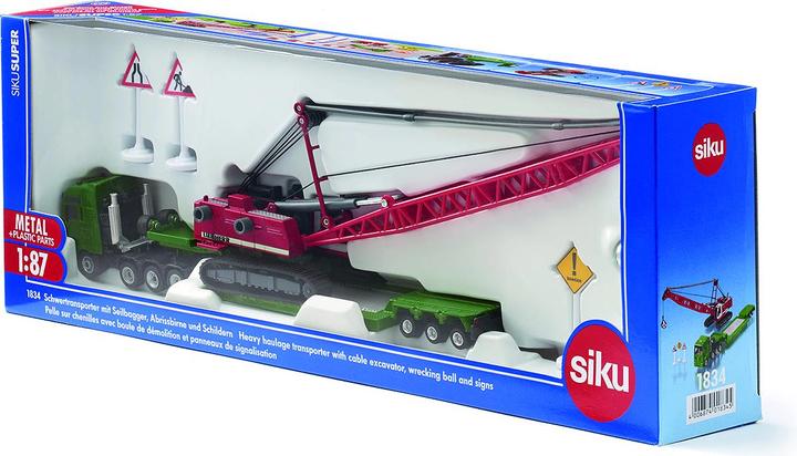 Produktbild Siku Schwertransporter mit Seilbagger