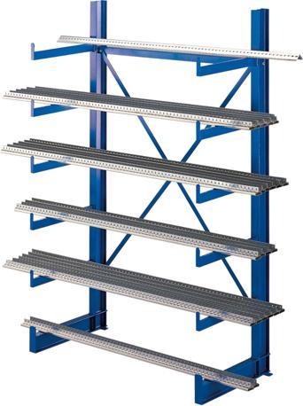 Actual product image Schulte Lagertechnik K 1000 cantilever basic rack 2 uprights - 1-sided