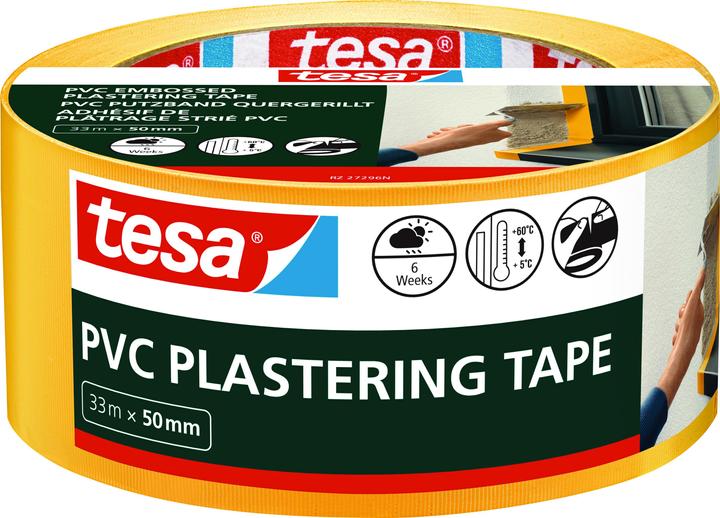 Produktbild tesa PVC Putzband quergerillt (50 mm)