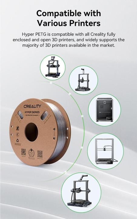 Produktbild Creality Hyper (PETG, 1.75 mm, 1000 g, Grau)