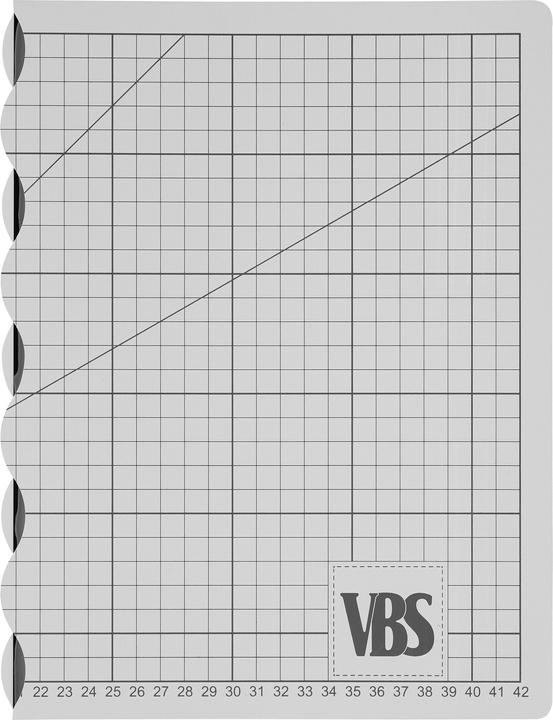 Immagine prodotto VBS Tappetino da taglio pieghevole "Cool Grey", autorigenerante (29,7 x 42 cm)