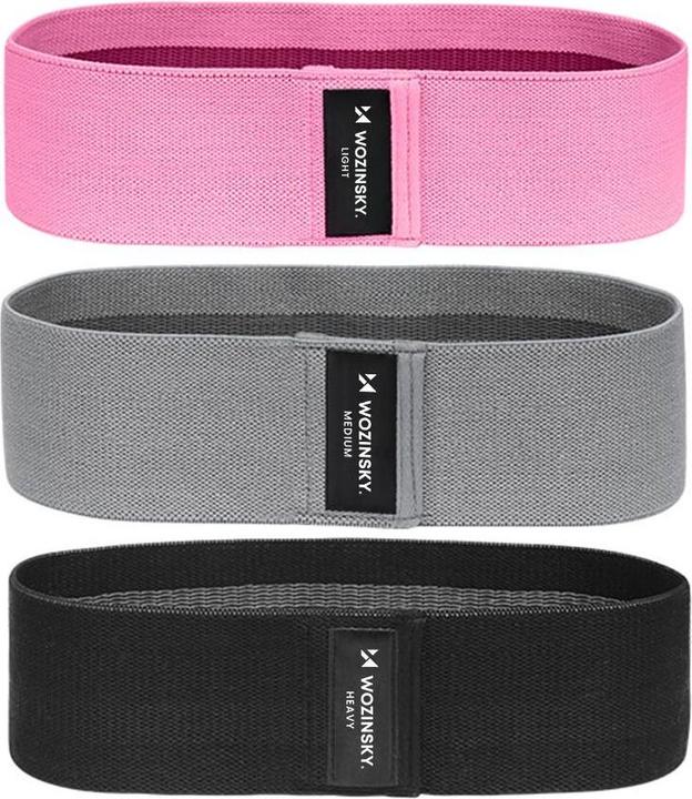 Actual product image Wozinsky Resistance Bands (0.76 m, Strong, Medium, Easy)
