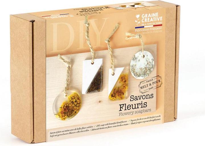 Actual product image Creative DIY soap kit with dried flowers