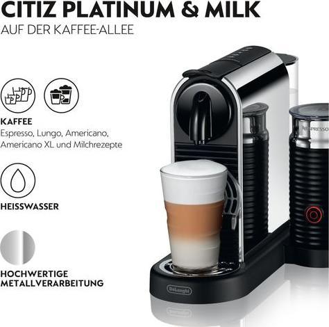 Actual product image De'Longhi Nespresso CitiZ Platinum&Milk (NESPRESSO Original)