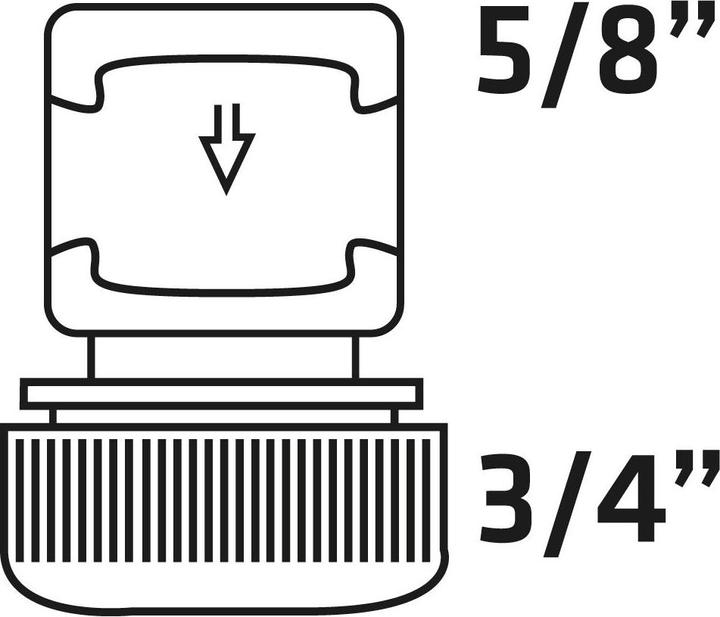 Produktbild Verto Sprinkler (3/4 Zoll gerader Anschluss, Dual-Material, 30 Stk.) (Schlauchanschluss, 101.60 mm)