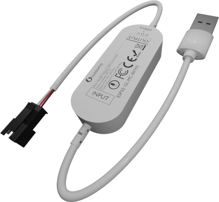 Produktbild Gledopto ESP32 WLED Mini Controller 5V DC mit MIC GL-MC-001WL