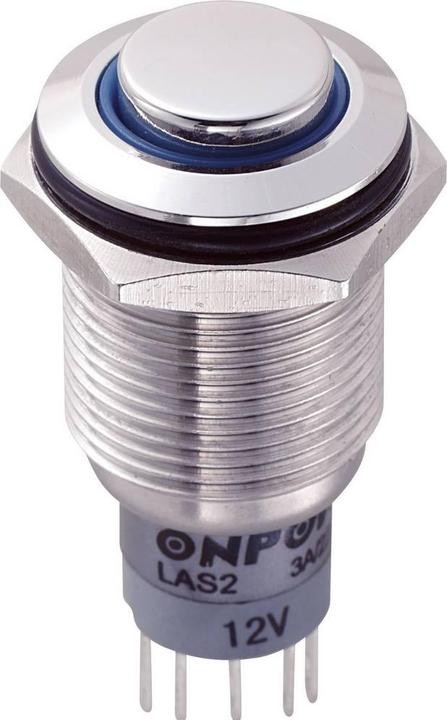 Actual product image Tru Components 701834 LAS2GQH-11ZE/B/12V/S/P Vandalismusgeschützter Druckschalte