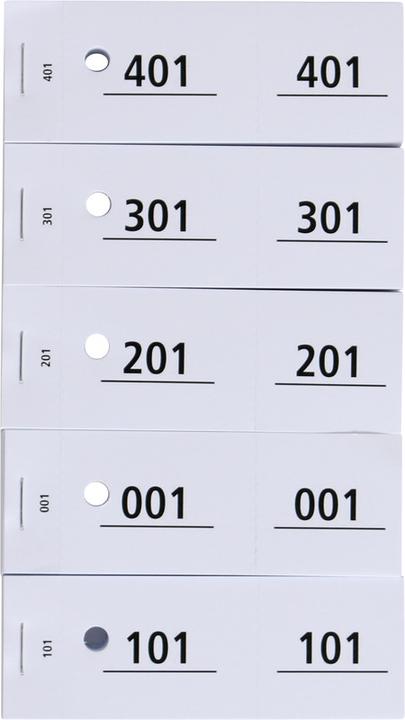 Adri Billets de vestiaire 1 - 500 (100 x)