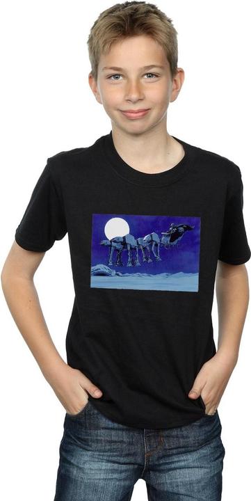 Immagine prodotto Star Wars Christmas AT-AT Sleigh Maglietta Ragazzi (140, 146)