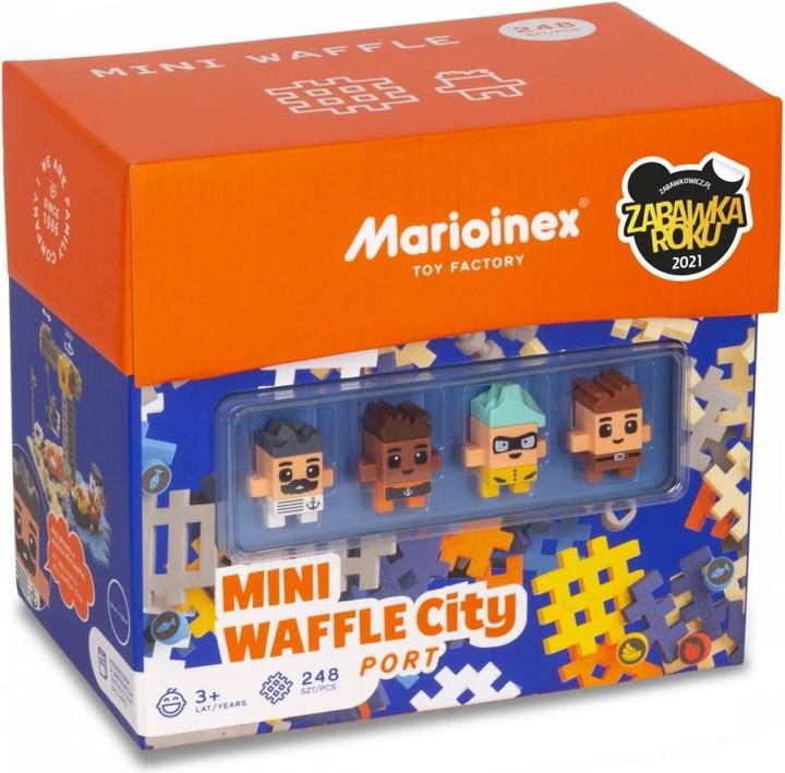 Actual product image Marioinex constructor "Mini waffle blocks City Port 248" (cod. 629)