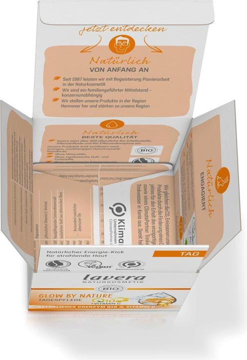 Actual product image Lavera Glow by Nature Day Care Q10 with Vitamin C (50 ml)