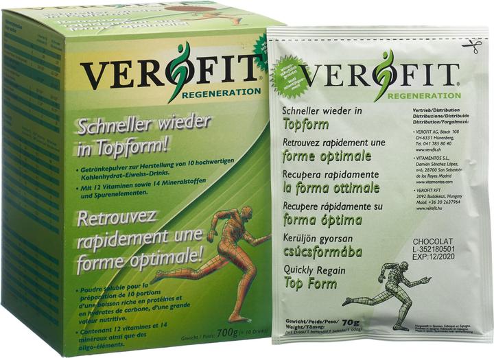 Actual product image VEROFIT Recovery (Chocolate, 10 pcs., 700 g)