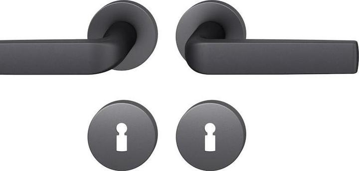 Actual product image Rolly Toys Rosette grt.12 1267 Alu.0810 rd.BB DIN L/R FSB (Door handle)