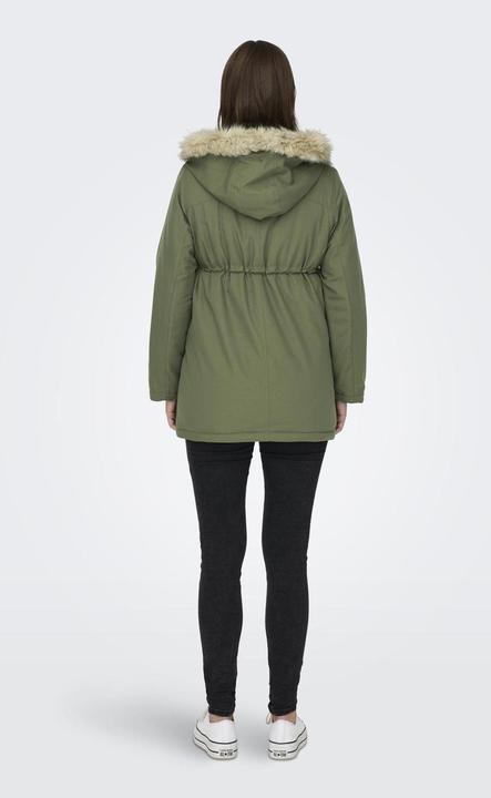 Produktbild Only Maternity Kapuze mit abnehmbarem Kunstfell-Rand Maternity Parka Langer Parka (M)