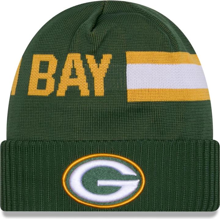 New Era NFL Sideline Tech Knit Mütze - Green Bay Packers