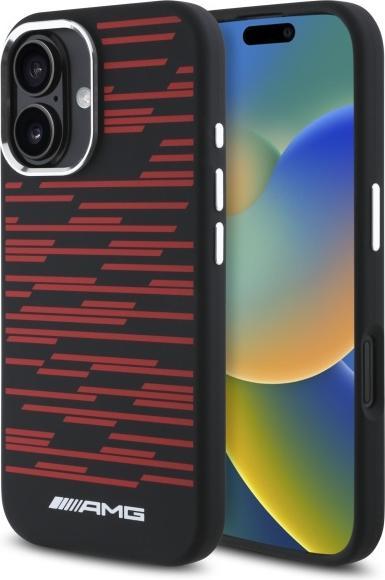 Produktbild Mercedes AMG AMHMP16SSRRK iPhone 16 6.1" czarny/black hardcase Silicone Graphics MagSafe (Apple iPhone 16)