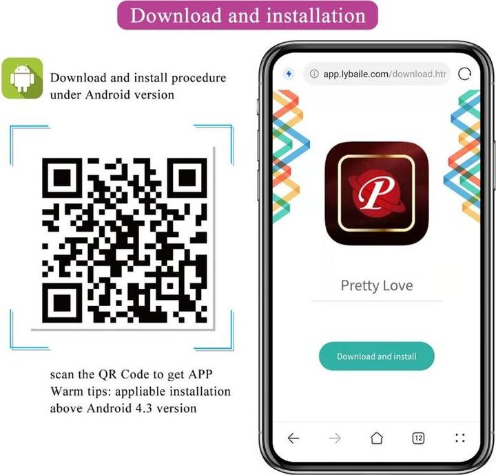 Produktbild Pretty Love Jayleen Vibrator Mit App-Fernbedienung Lila