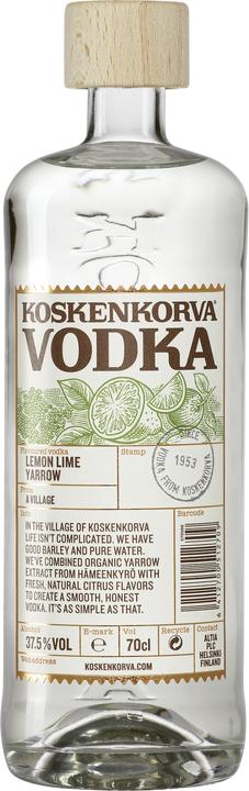 Koskenkorva Distillery Lemon Lime Yarrow Vodka (1 x 70 cl)