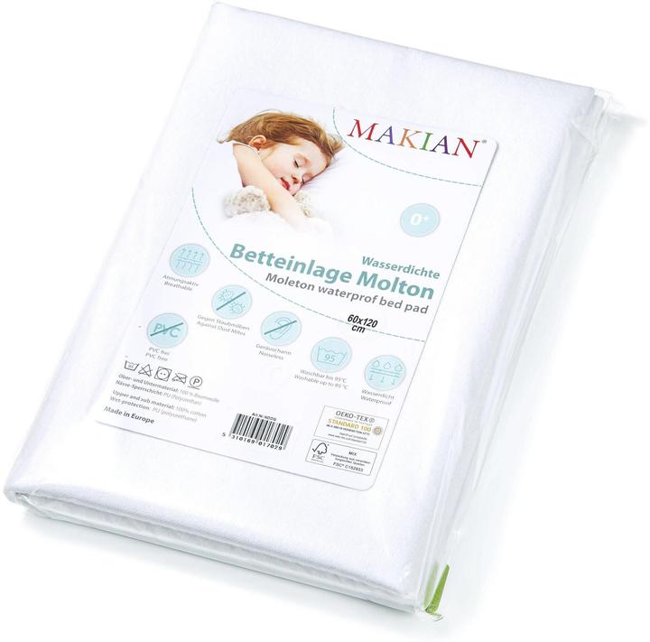 Makian Alèses de lit Alèses de lit / surmatelas imperméables pour bébé- (60 x 120 cm)