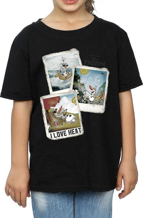 Disney Frozen Mädchen Olaf Polaroid TShirt aus Baumwolle (116)