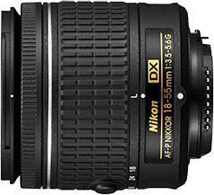 Produktbild Nikon AF-P Nikkor 18–55mm f/3.5–5.6 G DX (Nikon DX, APS-C / DX)