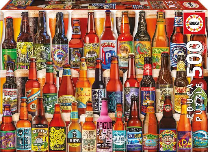 Immagine prodotto Educa Puzzle di birre artigianali da 500 pezzi (500 pezzi)