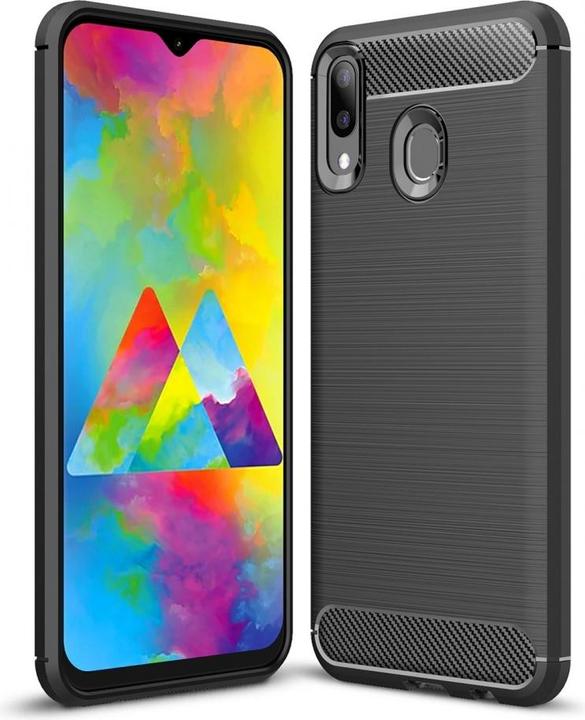 Produktbild Screenguard Samsung Galaxy M20 Hülle Carbon Brushed Soft TPU (Samsung Galaxy M20)