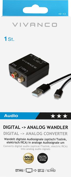 Actual product image Vivanco Audio Digital to Analog Converter (Digital -> Analog)