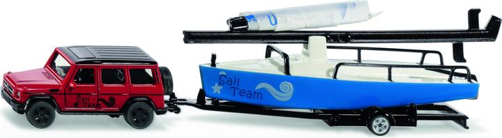 Actual product image Siku Mercedes-Benz with sailboat