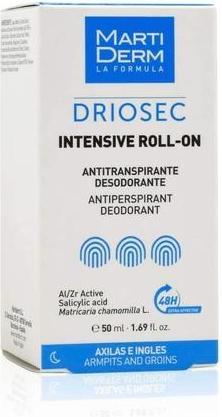 Actual product image Martiderm DRIOSEC INTENSIVE ROLL ON 2.0 50ml (Roll-on, 50 ml)