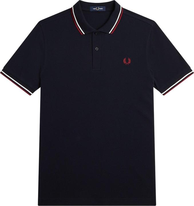 Produktbild Fred Perry Twin Tipped Polo Shirt Short Sleeve Navy (M)