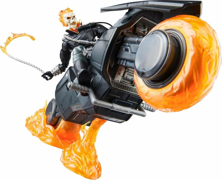 Produktbild Hasbro Marvel 85th Anniversary Marvel Legends Actionfigur mit Fahrzeug Ghost Rider 15 cm