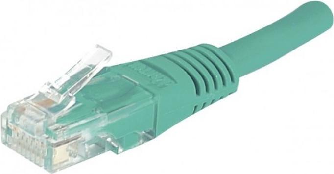 Image du produit Exertis Connect Câble de raccordement, CAT.6, U/UTP, non blindé, cuivre, vert, 7.0 m câble de raccordement avec (U/UTP, CAT6, 7 m)