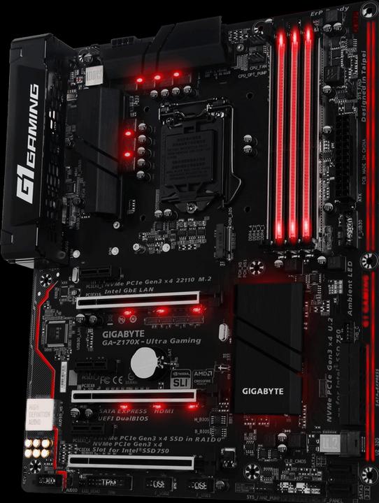 Produktbild Gigabyte GA-Z170X-Ultra Gaming (LGA 1151, Intel Z170 Express, ATX)