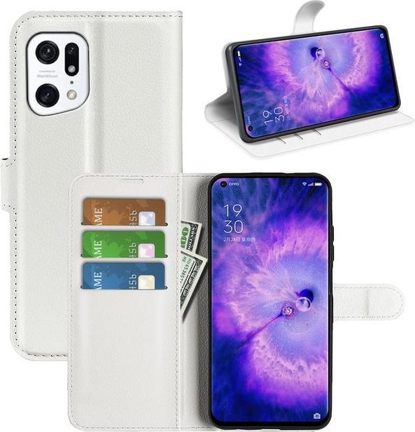Actual product image MU Classic Litchi Leather Bookcover Series (Oppo Find X5)