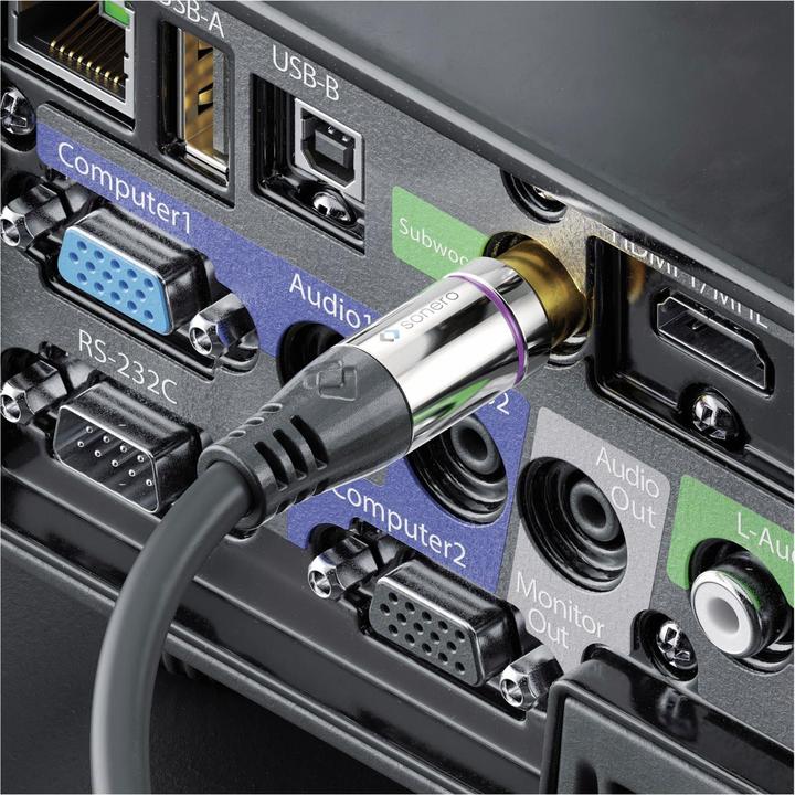 Immagine prodotto Sonero Cavo a Y stereo / mono del subwoofer (1.50 m, Cinch)