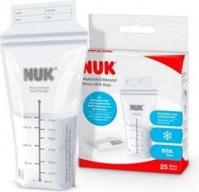 Produktbild NUK Muttermilchbeutel, platzsparend und sofort verwendbar, 25 Stück