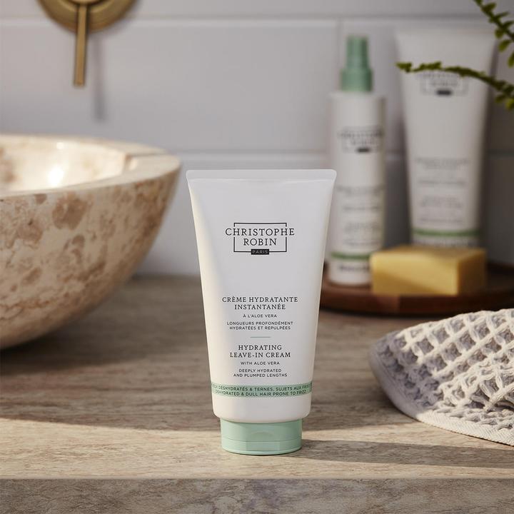 Actual product image Christophe Robin Hydrating Leave-In Cream with Aloe Vera (150 ml)