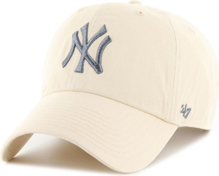 47 Brand Strapback Cap - CLEAN UP New York Yankees natural